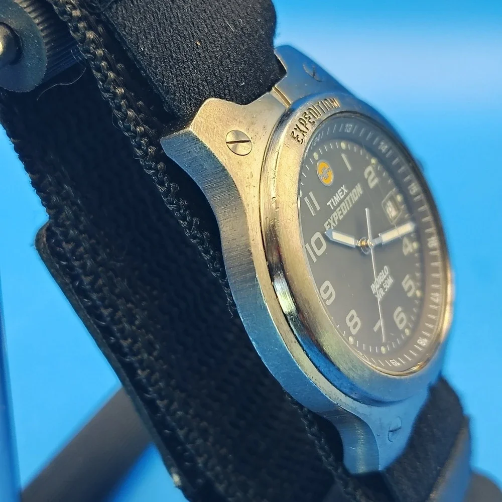 Vintage 2003 Timex Expedition 40mm Mens Quartz Field Watch (Indiglo Not Working)